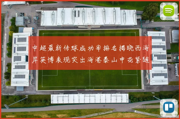 中超最新传球成功率排名揭晓西海岸英博表现突出海港泰山申花紧随其后